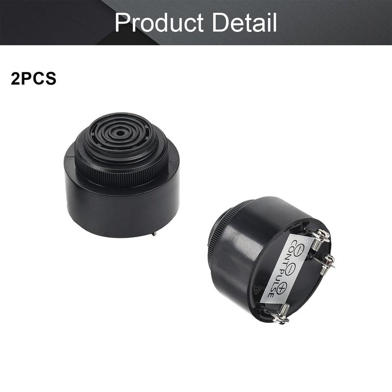 Fielect DC12V 90dB Active Electronic Buzzer Alarm Sounder Intermittent Sound Beep Speaker 2Pcs - Image 4